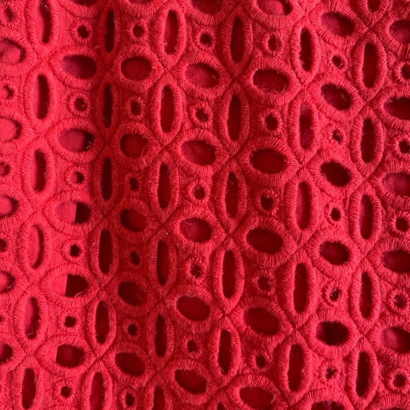 J. Crew Red Crochet No. 2 Pencil Skirt - Picture 4 of 9